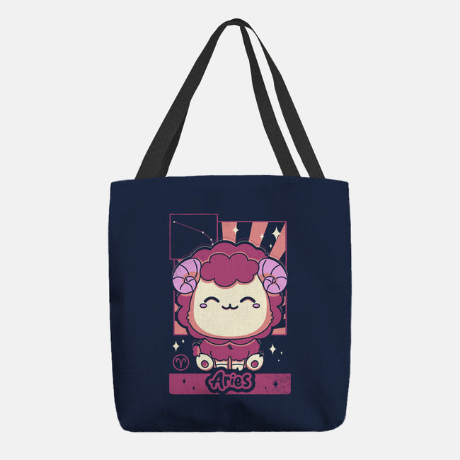 Kawaii Zodiac Aries-None-Basic Tote-Bag-Donnie