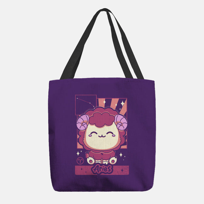 Kawaii Zodiac Aries-None-Basic Tote-Bag-Donnie