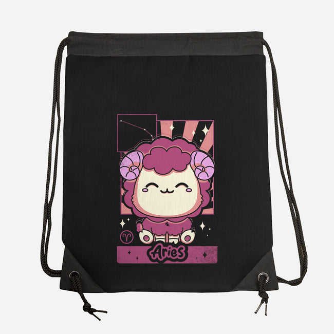 Kawaii Zodiac Aries-None-Drawstring-Bag-Donnie