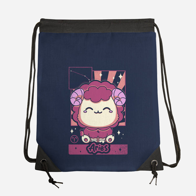 Kawaii Zodiac Aries-None-Drawstring-Bag-Donnie