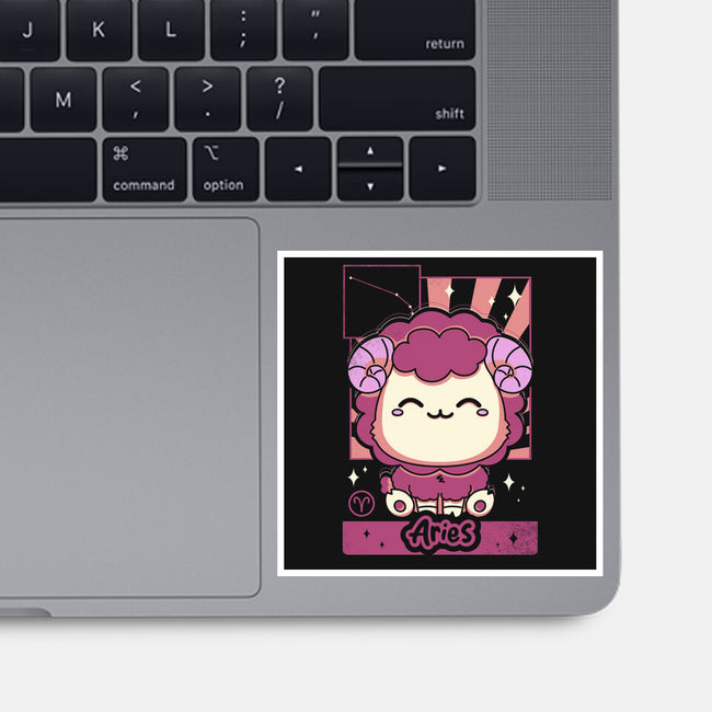 Kawaii Zodiac Aries-None-Glossy-Sticker-Donnie