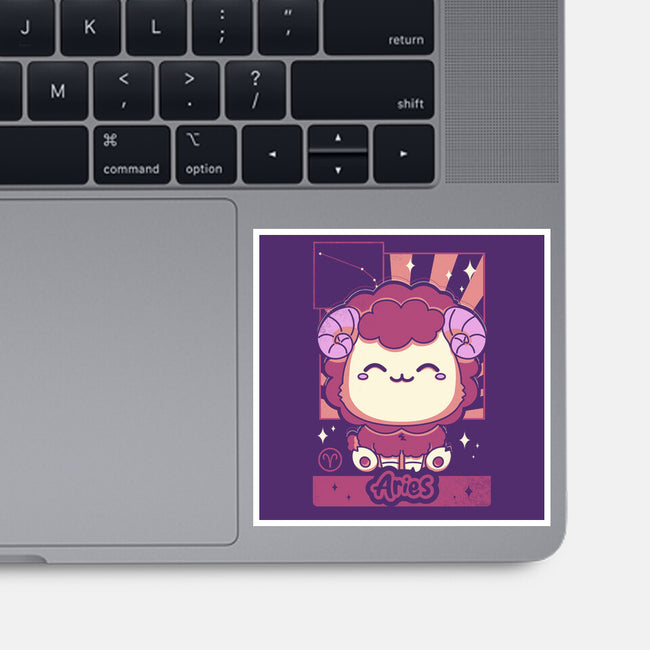 Kawaii Zodiac Aries-None-Glossy-Sticker-Donnie