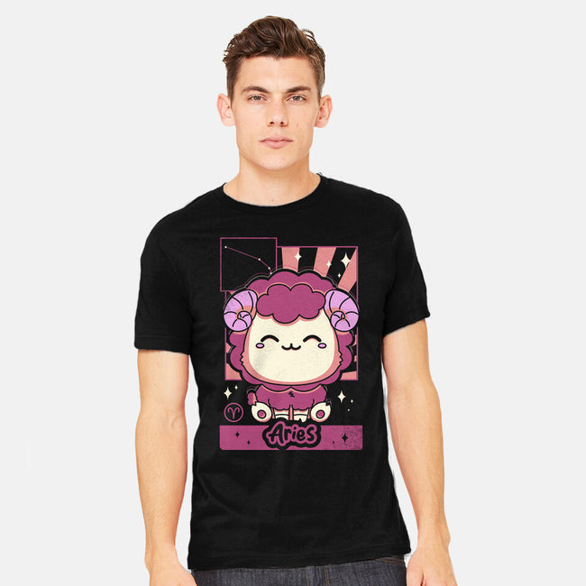 Kawaii Zodiac Aries-Mens-Heavyweight-Tee-Donnie