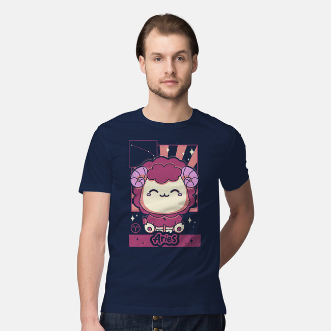 Kawaii Zodiac Aries-Mens-Premium-Tee-Donnie