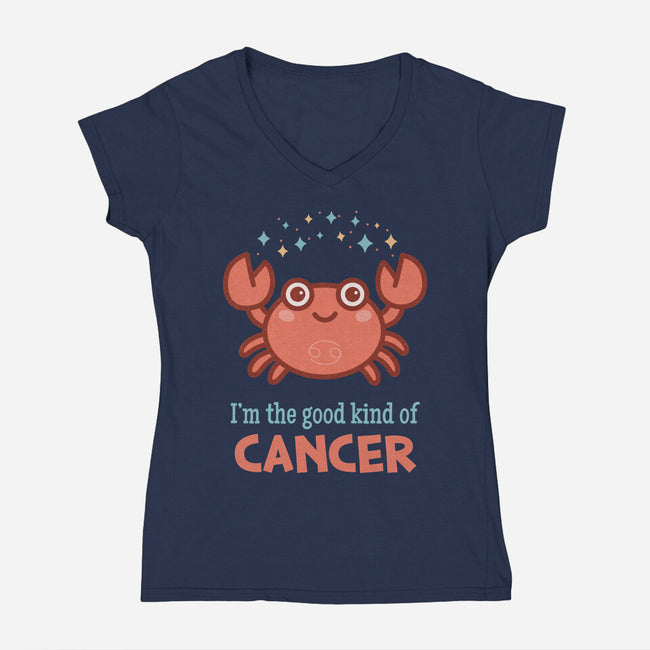Cancer The Good Kind-Womens-V-Neck-Tee-WatershipBound