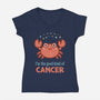 Cancer The Good Kind-Womens-V-Neck-Tee-WatershipBound