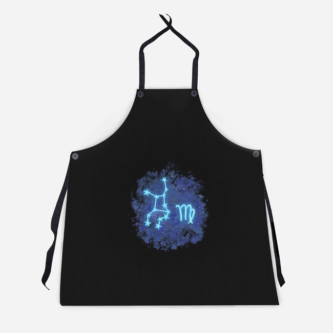 Virgo Neon Constellation-Unisex-Kitchen-Apron-nickzzarto