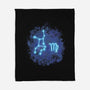 Virgo Neon Constellation-None-Fleece-Blanket-nickzzarto