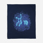 Virgo Neon Constellation-None-Fleece-Blanket-nickzzarto