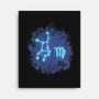 Virgo Neon Constellation-None-Stretched-Canvas-nickzzarto