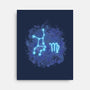 Virgo Neon Constellation-None-Stretched-Canvas-nickzzarto