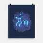 Virgo Neon Constellation-None-Matte-Poster-nickzzarto