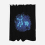 Virgo Neon Constellation-None-Polyester-Shower Curtain-nickzzarto