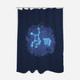 Virgo Neon Constellation-None-Polyester-Shower Curtain-nickzzarto