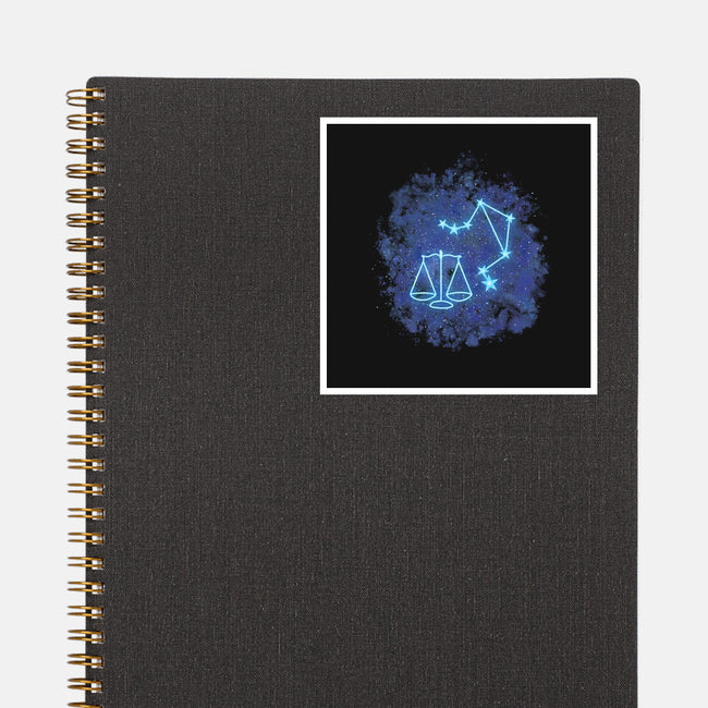 Libra Neon Constellation-None-Glossy-Sticker-nickzzarto