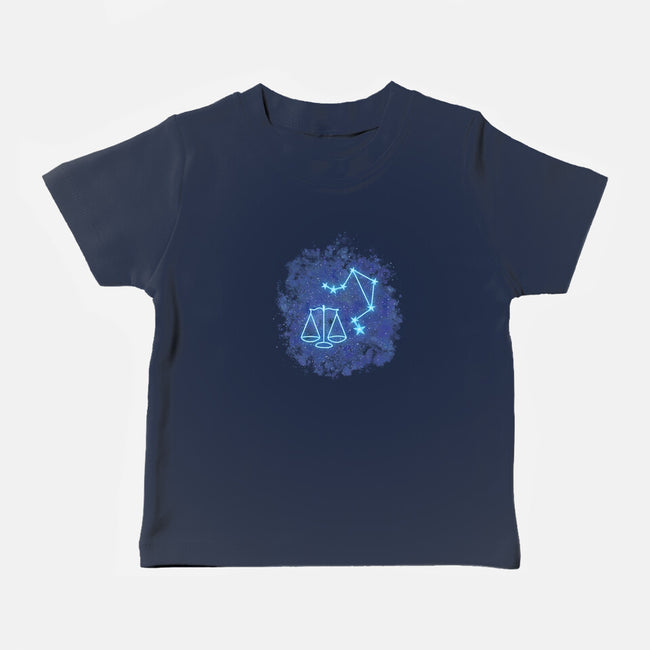 Libra Neon Constellation-Baby-Basic-Tee-nickzzarto