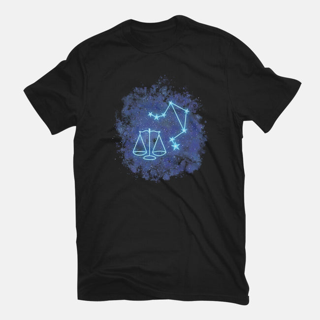 Libra Neon Constellation-Mens-Basic-Tee-nickzzarto