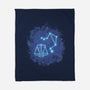 Libra Neon Constellation-None-Fleece-Blanket-nickzzarto