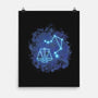 Libra Neon Constellation-None-Matte-Poster-nickzzarto