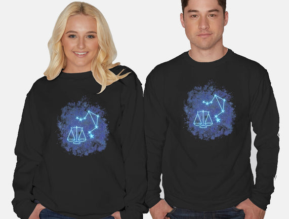 Libra Neon Constellation