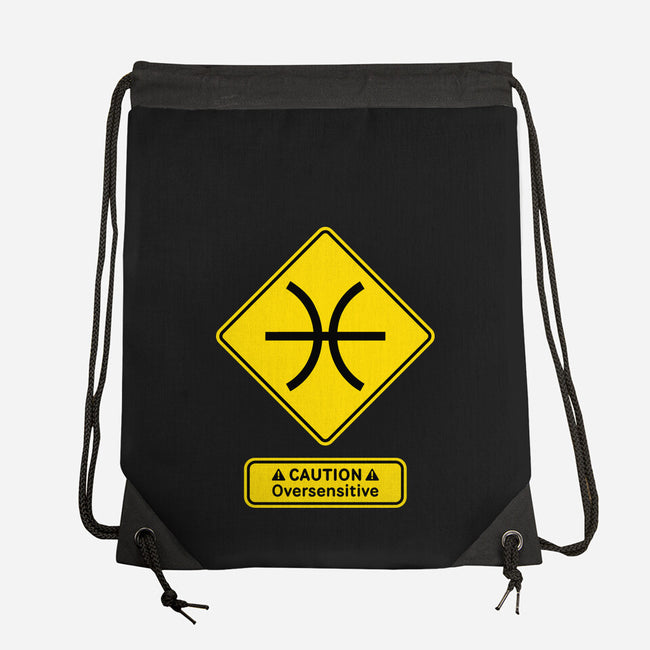 Caution Oversensitive-None-Drawstring-Bag-imisko