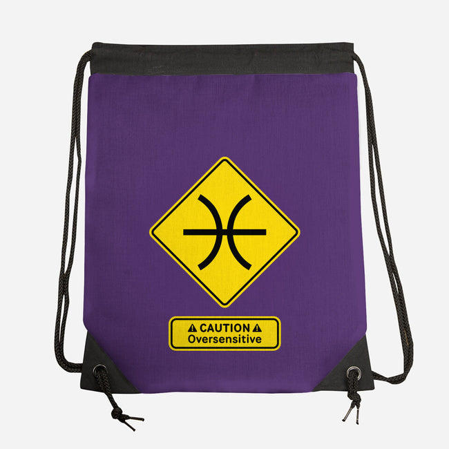 Caution Oversensitive-None-Drawstring-Bag-imisko