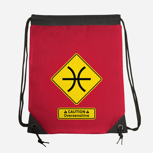 Caution Oversensitive-None-Drawstring-Bag-imisko
