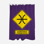 Caution Oversensitive-None-Polyester-Shower Curtain-imisko