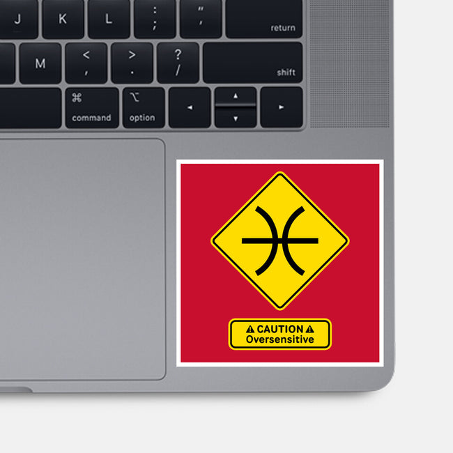 Caution Oversensitive-None-Glossy-Sticker-imisko