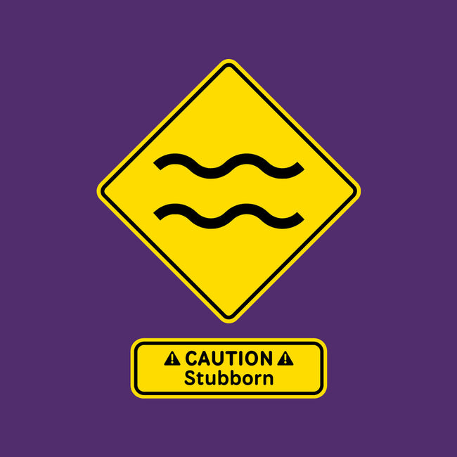 Caution Stubborn-Mens-Premium-Tee-imisko