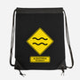 Caution Stubborn-None-Drawstring-Bag-imisko