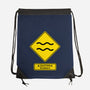 Caution Stubborn-None-Drawstring-Bag-imisko