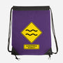 Caution Stubborn-None-Drawstring-Bag-imisko