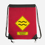 Caution Stubborn-None-Drawstring-Bag-imisko