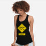 Caution Stubborn-Womens-Racerback-Tank-imisko