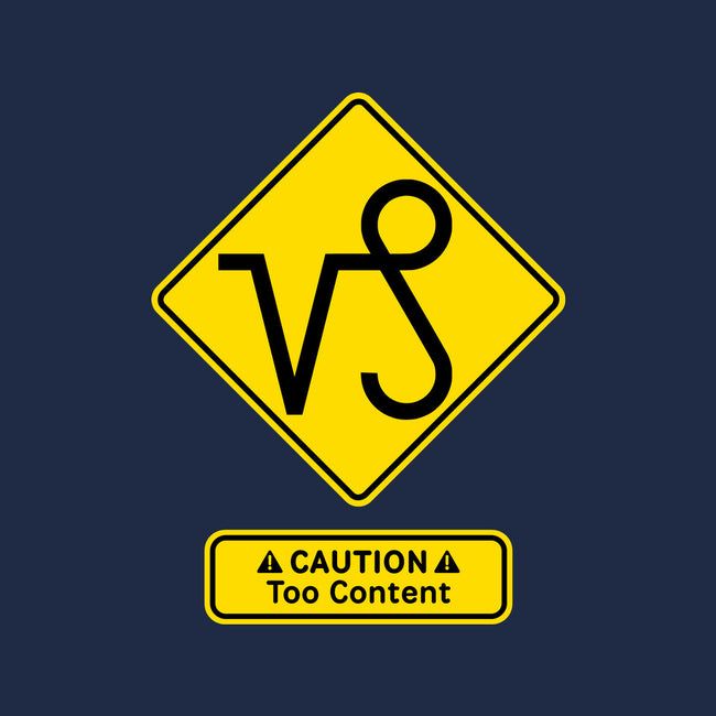 Caution Too Content-Womens-V-Neck-Tee-imisko