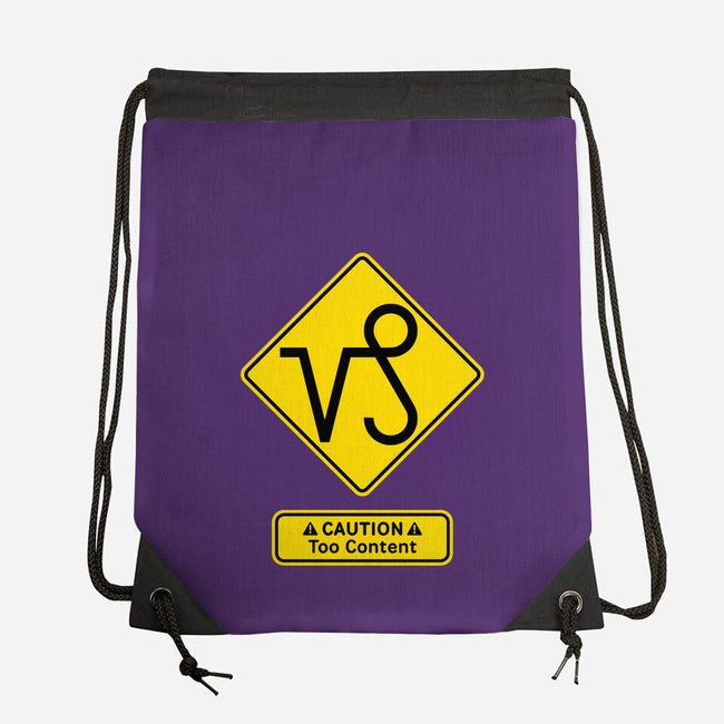 Caution Too Content-None-Drawstring-Bag-imisko