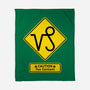 Caution Too Content-None-Fleece-Blanket-imisko