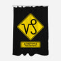Caution Too Content-None-Polyester-Shower Curtain-imisko