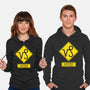 Caution Too Content-Unisex-Pullover-Sweatshirt-imisko