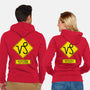 Caution Too Content-Unisex-Zip-Up-Sweatshirt-imisko