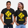 Caution Too Content-Unisex-Basic-Tee-imisko