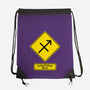 Caution Blunt-None-Drawstring-Bag-imisko