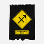 Caution Blunt-None-Polyester-Shower Curtain-imisko