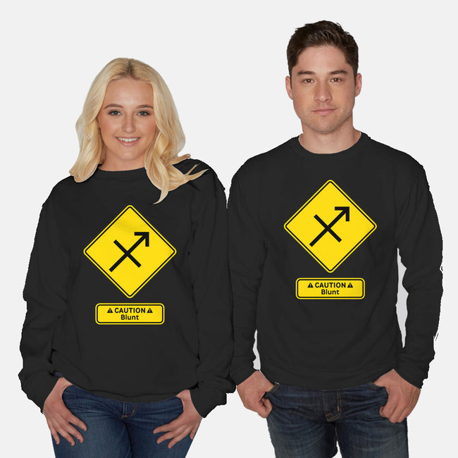 Caution Blunt-Unisex-Crew Neck-Sweatshirt-imisko