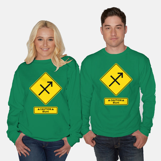 Caution Blunt-Unisex-Crew Neck-Sweatshirt-imisko