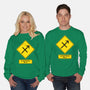 Caution Blunt-Unisex-Crew Neck-Sweatshirt-imisko