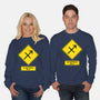 Caution Blunt-Unisex-Crew Neck-Sweatshirt-imisko