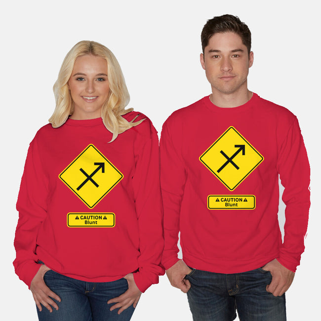 Caution Blunt-Unisex-Crew Neck-Sweatshirt-imisko