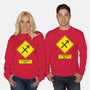 Caution Blunt-Unisex-Crew Neck-Sweatshirt-imisko